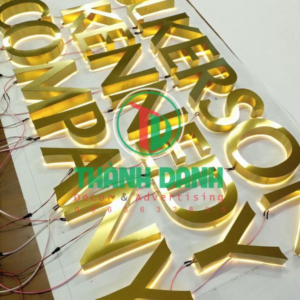 Các loại gia công chữ nhôm phổ biến hiện nay