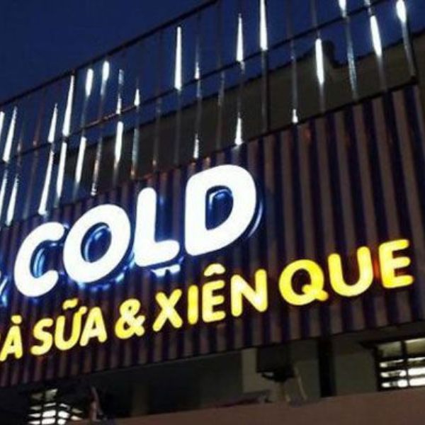 Gia công chữ nhôm nổi mặt mica