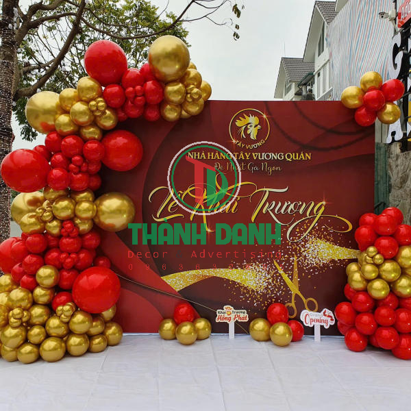 Làm backdrop Giỗ Tổ Hùng Vương lễ khai trương