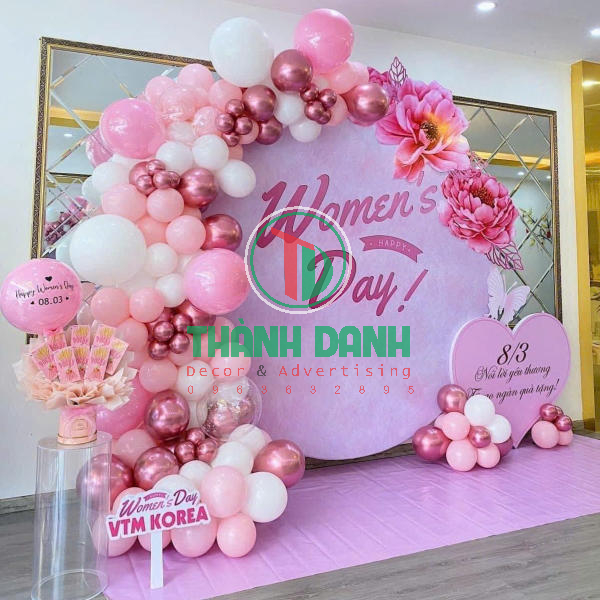 Làm backdrop Giỗ Tổ Hùng Vương quốc tế phụ nữ