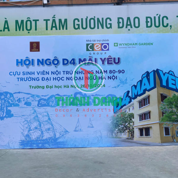 Làm backdrop Giỗ Tổ Hùng Vương sự kiện họp lớp