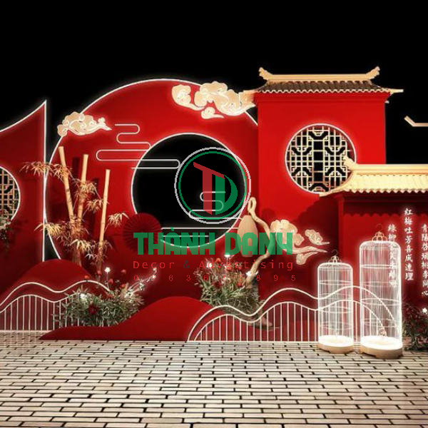 Backdrop Trang Trí Sân Khấu Giỗ Tổ Hùng Vương Đẹp Giá Rẻ