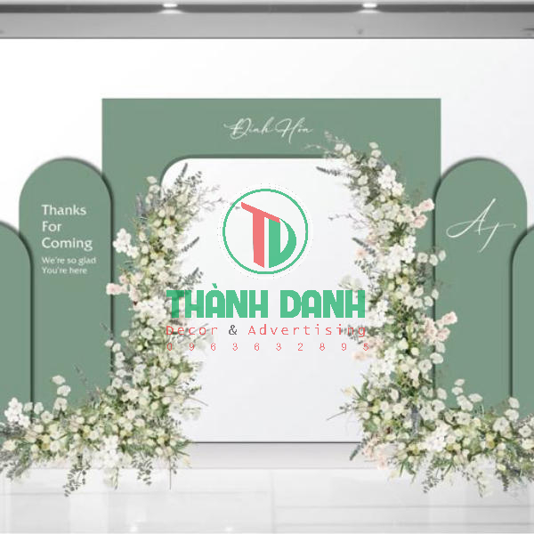 Backdrop trang trí sân khấu Giỗ Tổ Hùng Vương lễ cưới