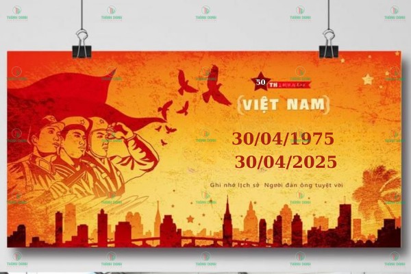 Gợi ý địa chỉ làm mẫu backdrop 30/4 1/5 giá rẻ uy tín, giao hàng tận nơi