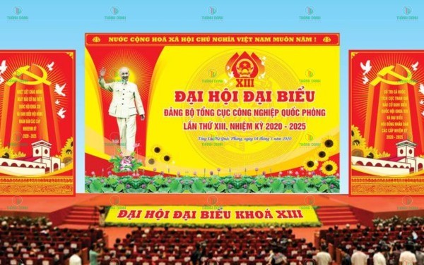 Lưu ý khi lựa chọn và gia công backdrop trang trí sân khấu 30/4 1/5