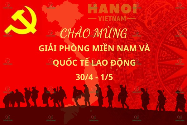 Thêm khẩu hiệu và thông điệp vào backdrop trang trí sân khấu 30/4 1/5