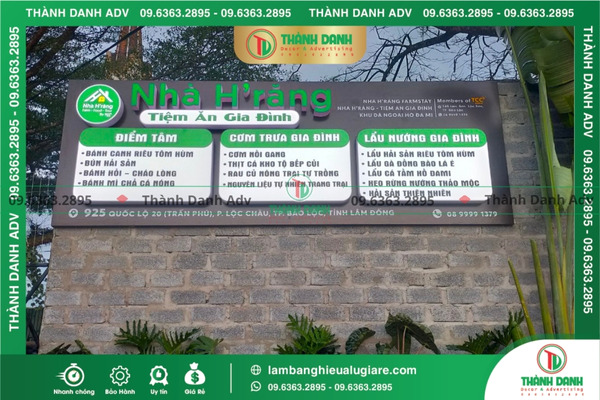 Bảng báo giá làm bảng hiệu Alu giá rẻ mới nhất 2025 