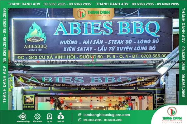 Các mẫu làm bảng hiệu Alu giá rẻ Quận 4 ấn tượng nhất hiện nay