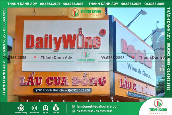Các mẫu làm bảng hiệu Alu giá rẻ Quận 4 ấn tượng nhất hiện nay