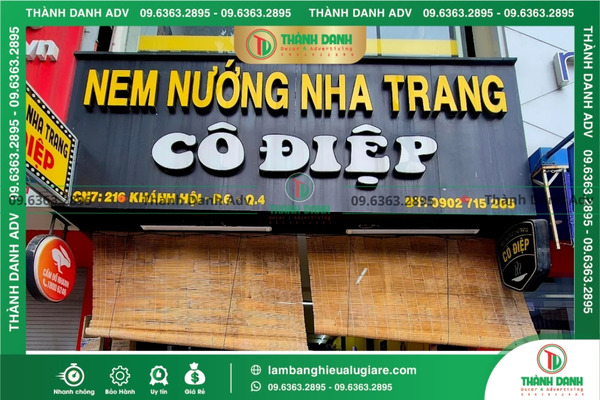 Các mẫu làm bảng hiệu Alu giá rẻ Quận 4 ấn tượng nhất hiện nay