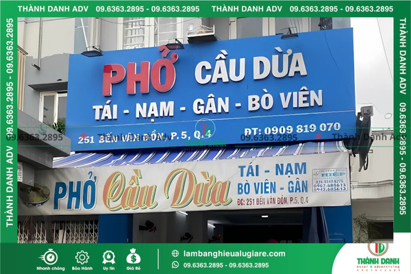 Làm bảng hiệu Alu giá rẻ quận 4 mất bao lâu?