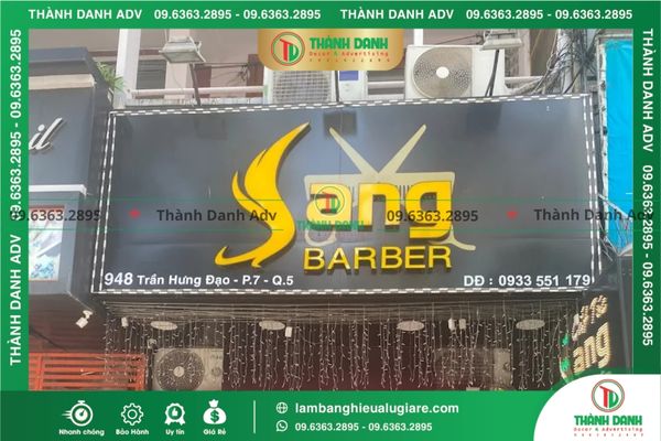 Làm bảng hiệu Alu giá rẻ Quận 5 cho tiệm spa, thẩm mỹ viện, tiệm tóc