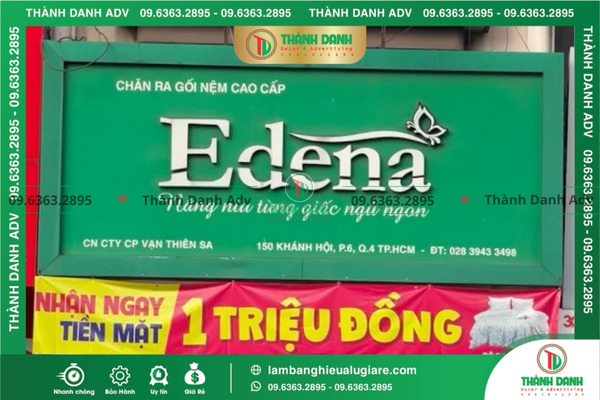 Thi công lắp đặt bảng hiệu tại công trình
